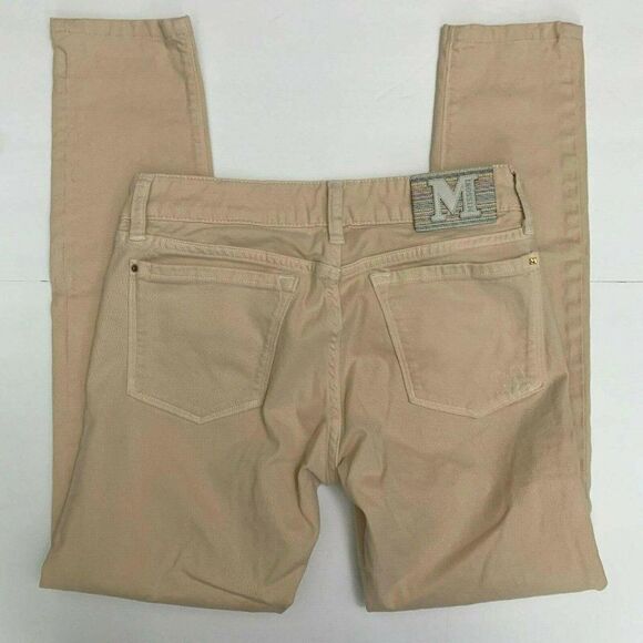 Missoni Denim Skinny Ankle Jeans 27 Peach Pink Low Rise 5 Pocket - Picture 1 of 8